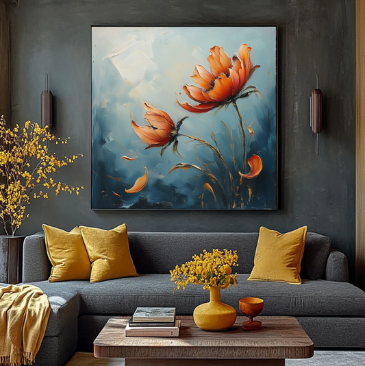 Fading Beauty of Orange Blooms