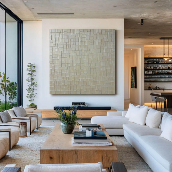 Serene Mosaic of Neutral Tones