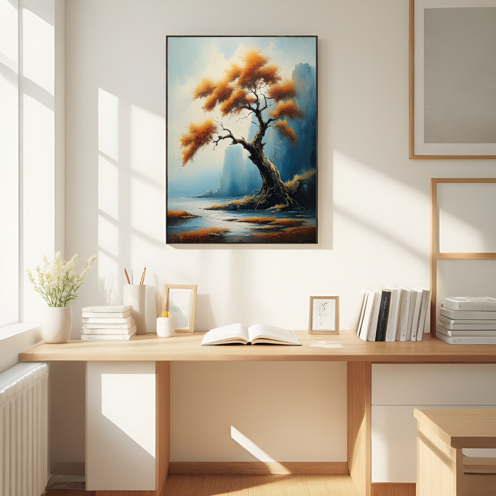 Solitude by the Shore: The Resilient Tree at the Edge