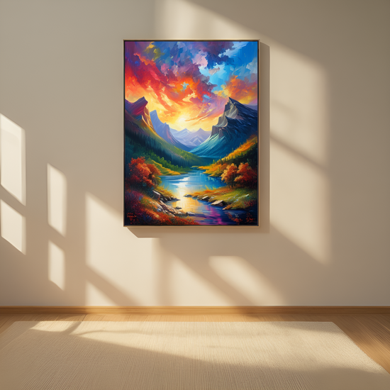 Splendid Sunset over Mountain Vistas
