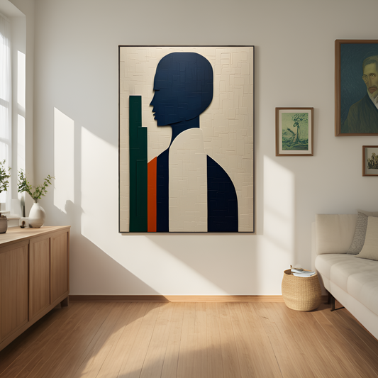 La silhouette mystérieuse : une fusion de forme et de couleur 