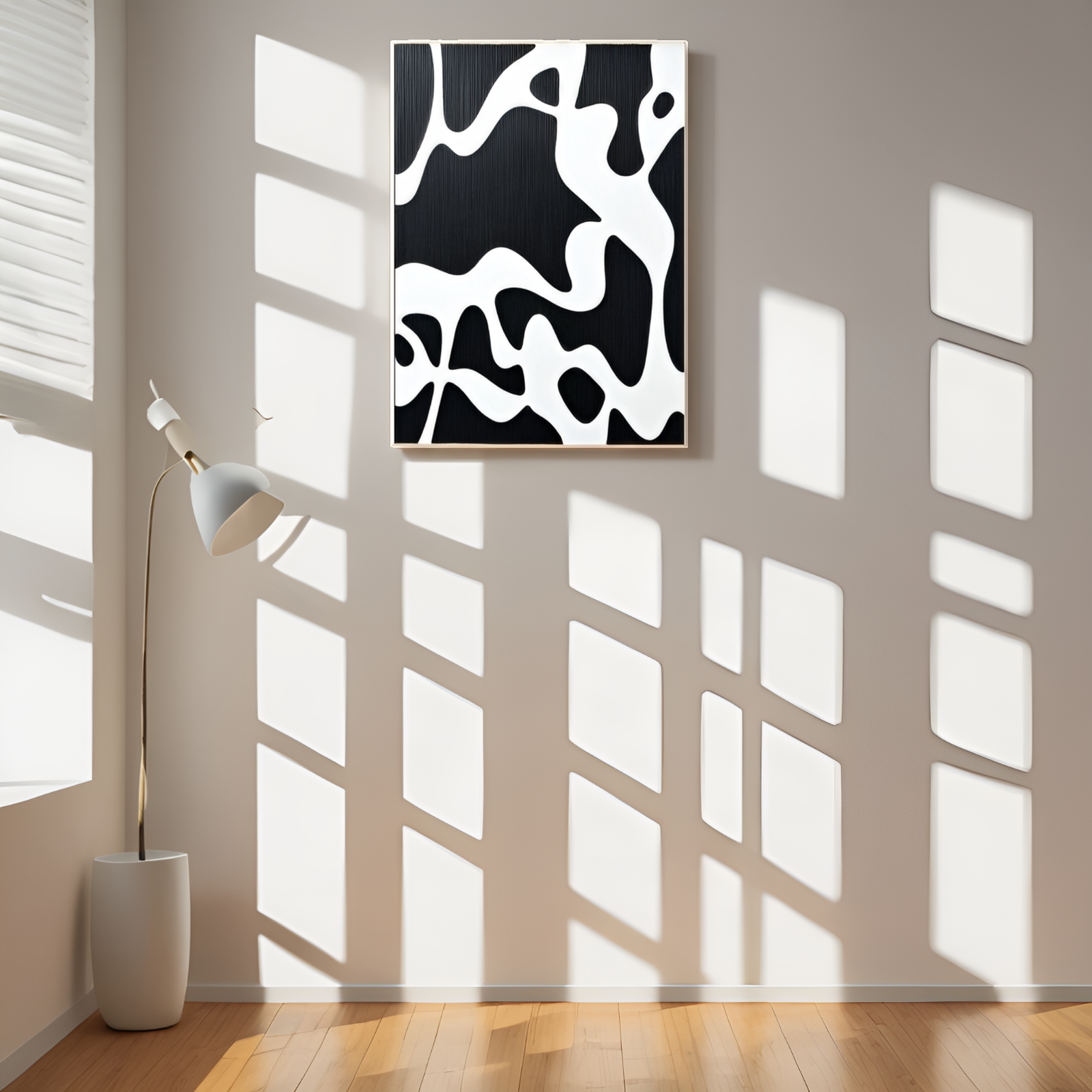 Abstract Meanderings: The Enigmatic Play of Black and White