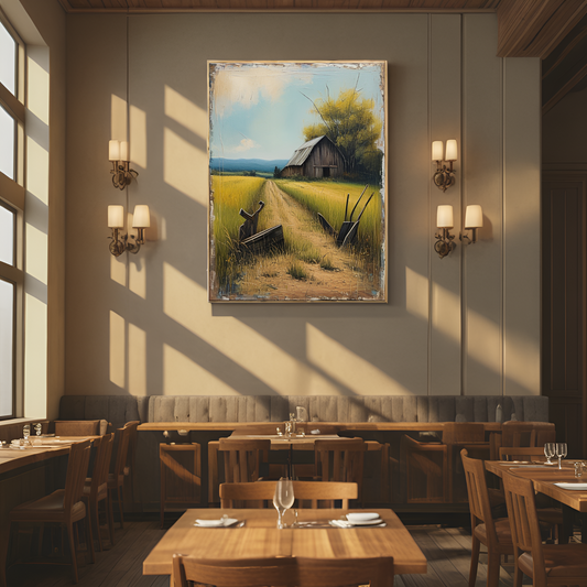 Rustic Reverie: The Idyllic Farmstead Path