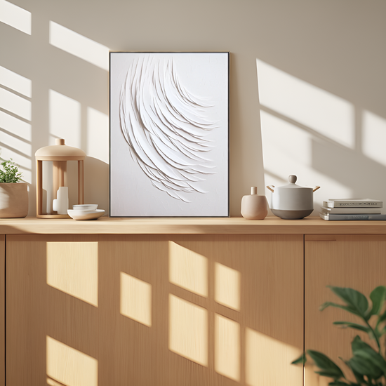 Flowing White: The Dance of Abstract Forms