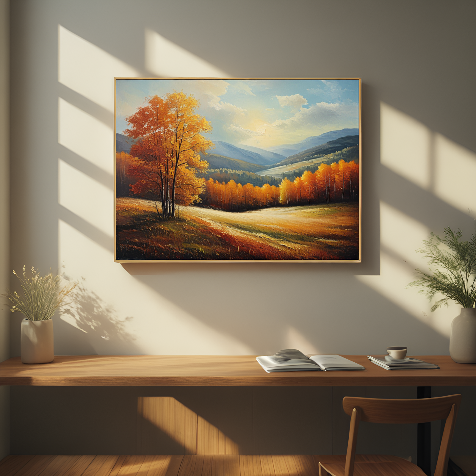 Glorious Autumn Reverie in the Mountains