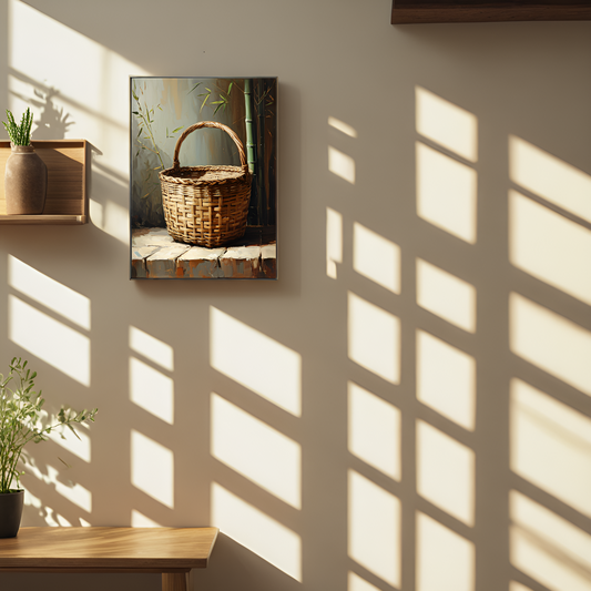 Rustic Reverie: The Bamboo Basket's Story