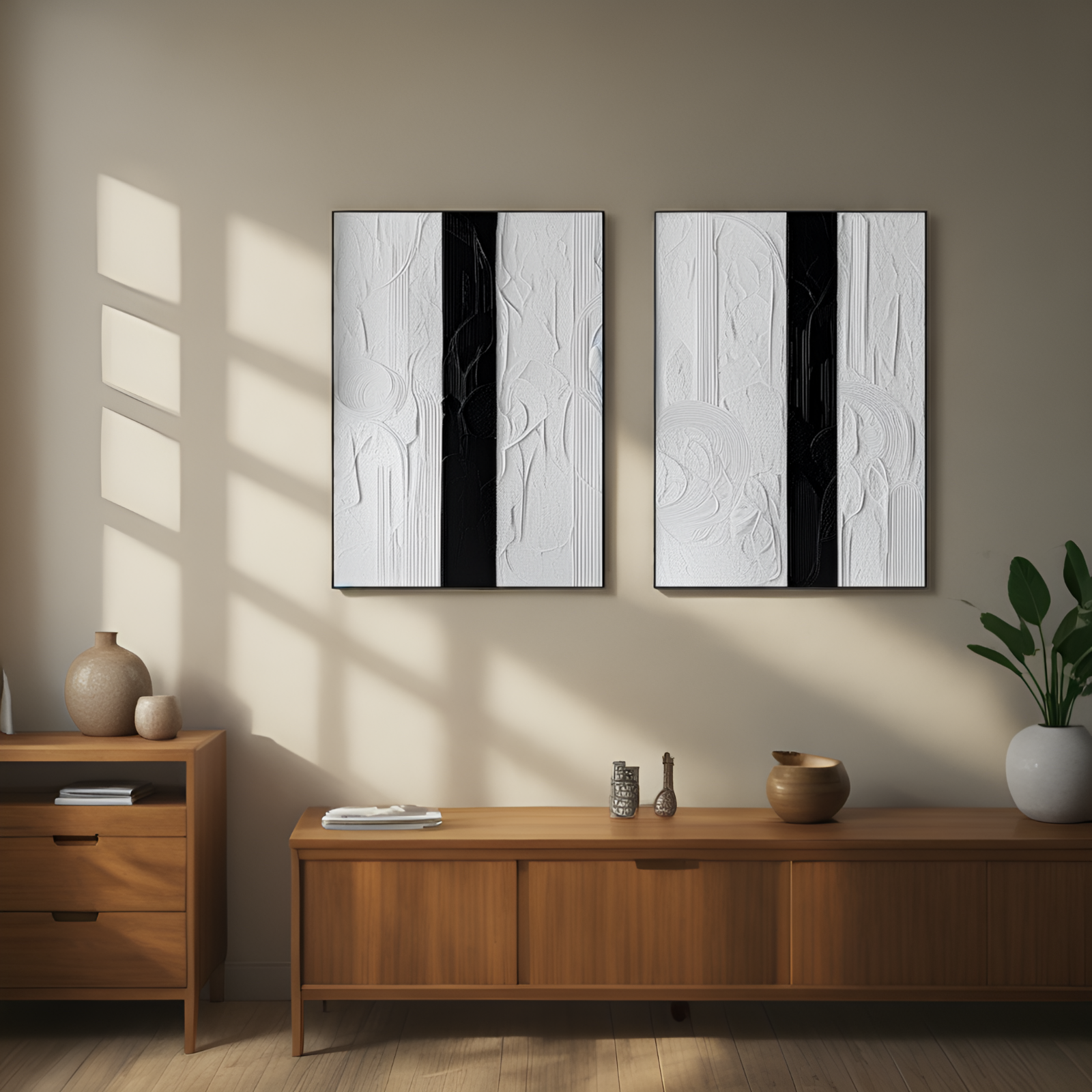 Contrast in Texture: The Interplay of Light and Shadow