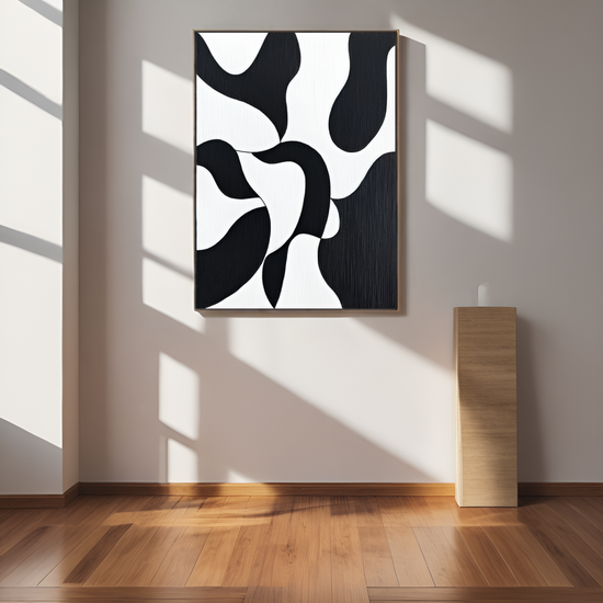 Abstract Rhythms: The Interplay of Black and White Forms
