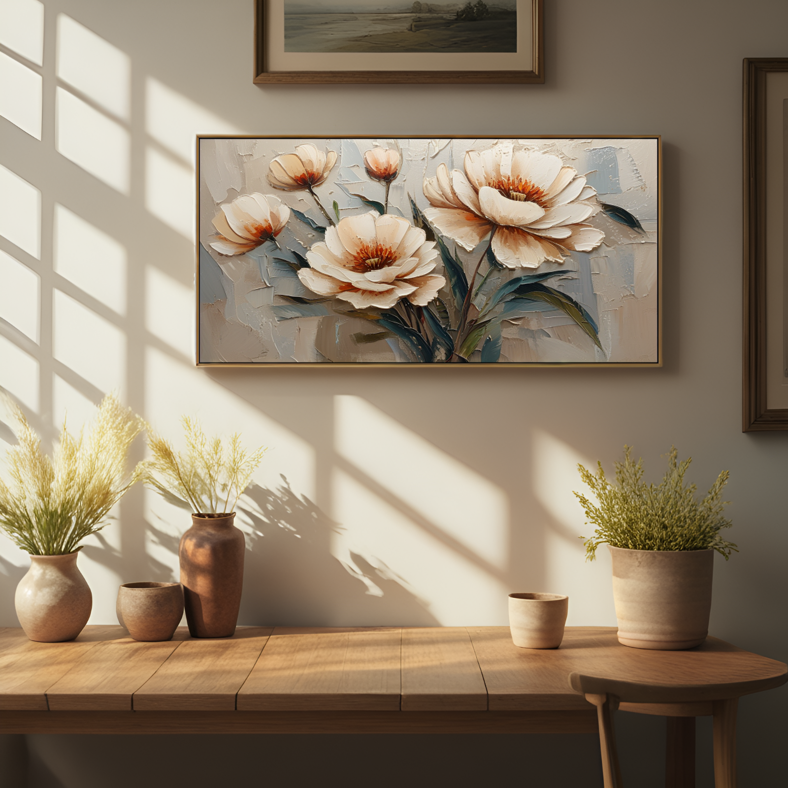 Still - life of Creamy Flowers