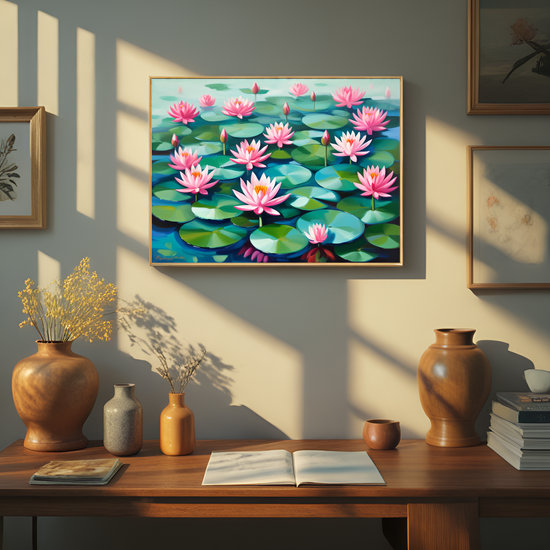 Enchanting Water Lily Pond