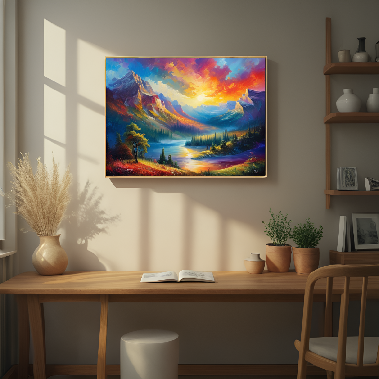 Spectacular Sunset over Mountainous Paradise
