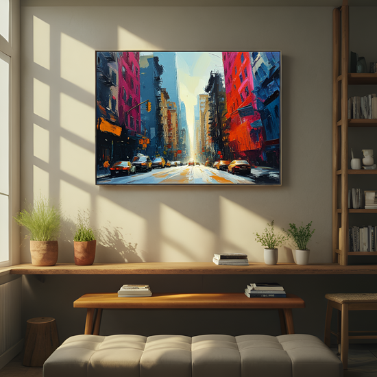 Sunlit City Street