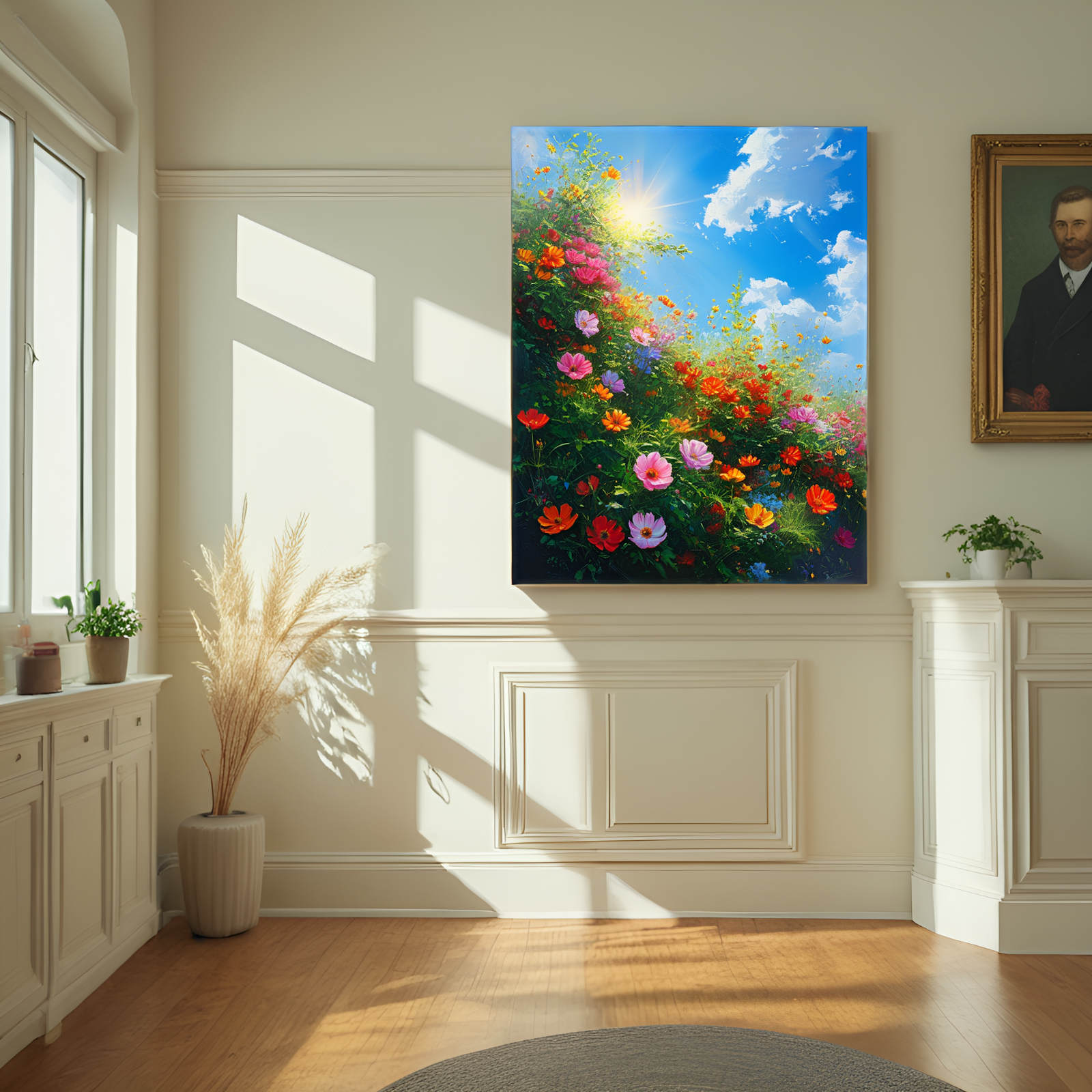 Sun - Kissed Flower Field: A Symphony of Colors