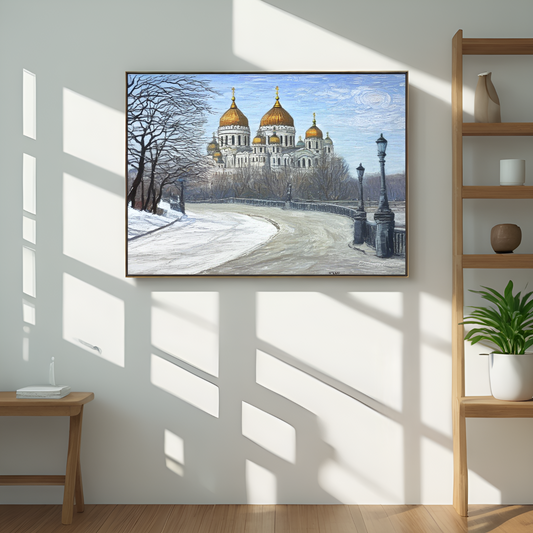 The Cathedral of Christ the Savior in Winter