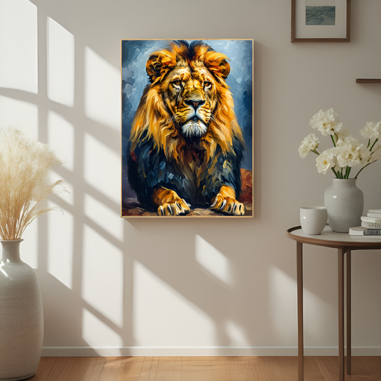 The Lion's Repose: Majesty in Stillness
