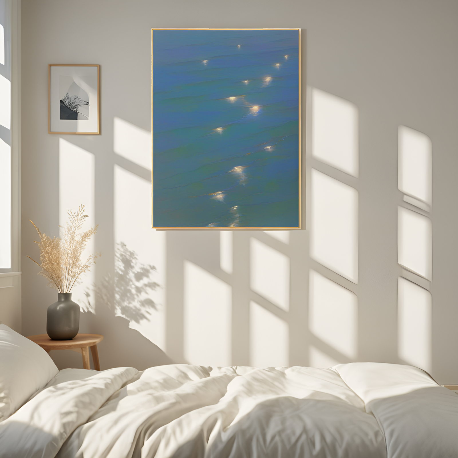 Moonlit Ripples: The Enchanting Sea at Night