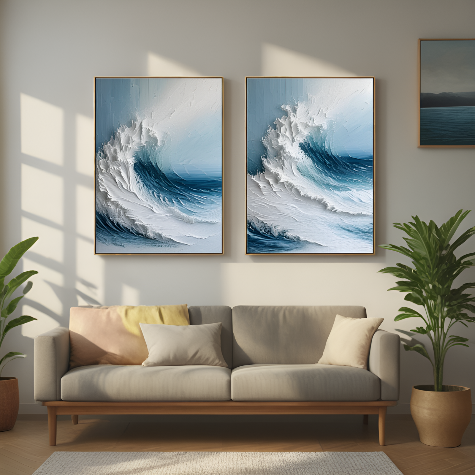 Ocean's Fury and Grace: A Dual Portrait of the Waves