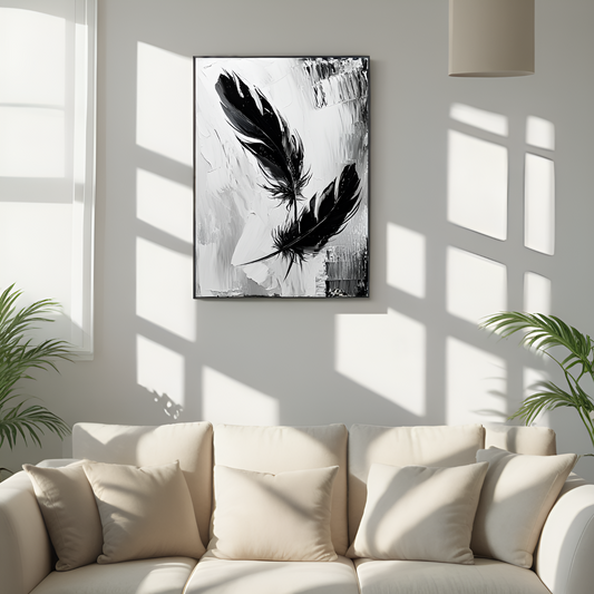 Murmures de liberté : Les plumes noires flottantes 