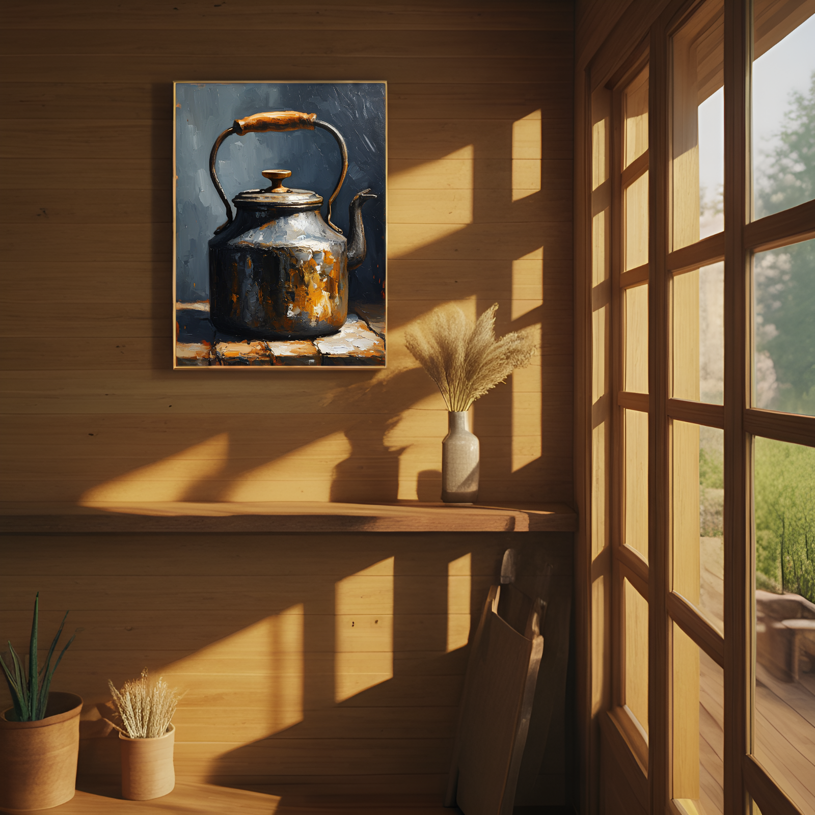 The Weathered Kettle: A Relic of Warmth