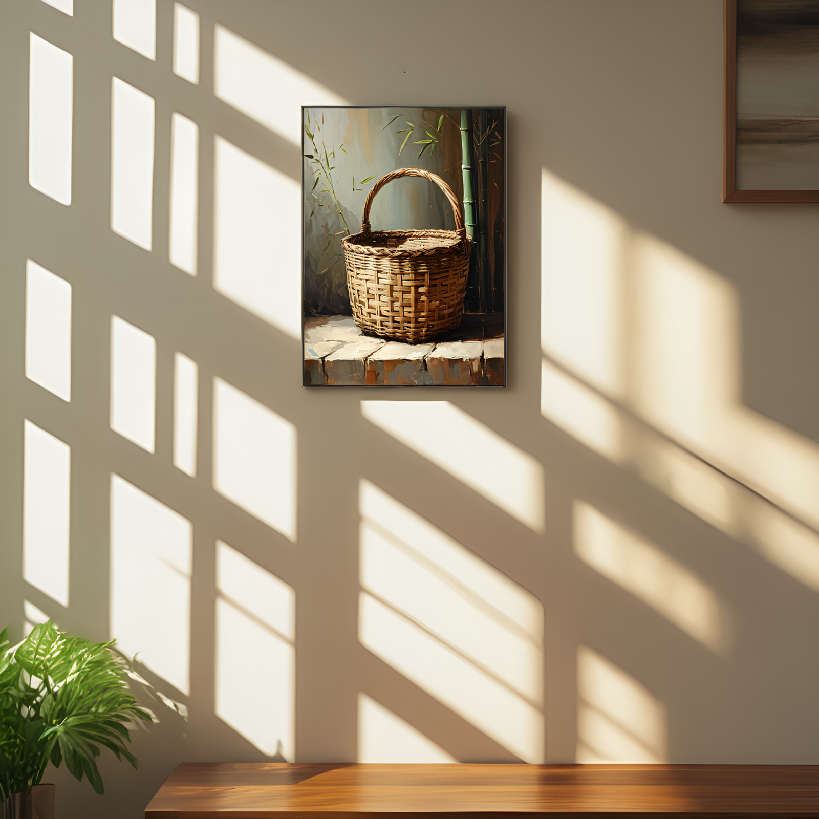Rustic Reverie: The Bamboo Basket's Story
