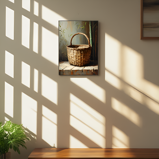 Rustic Reverie: The Bamboo Basket's Story