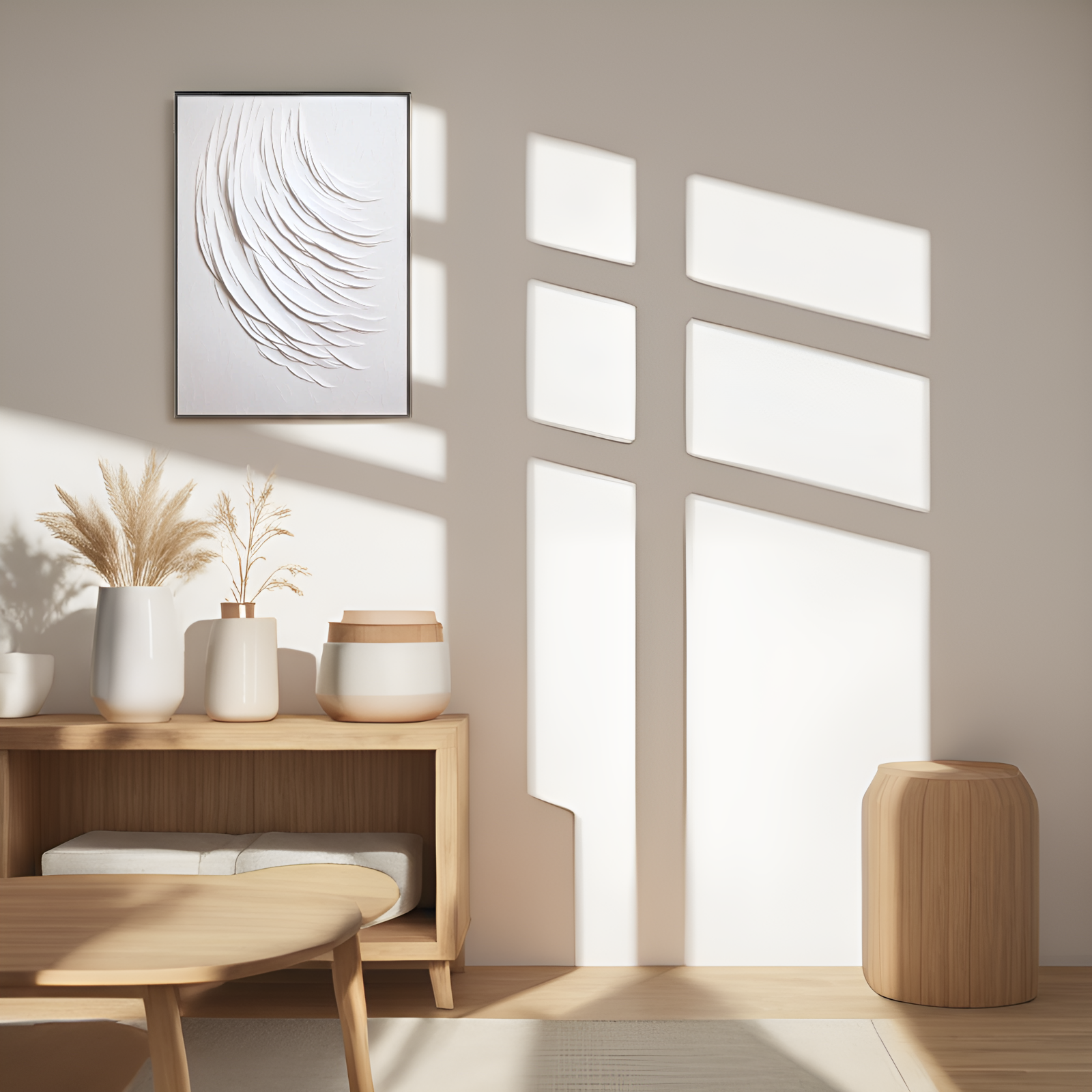 Flowing White: The Dance of Abstract Forms