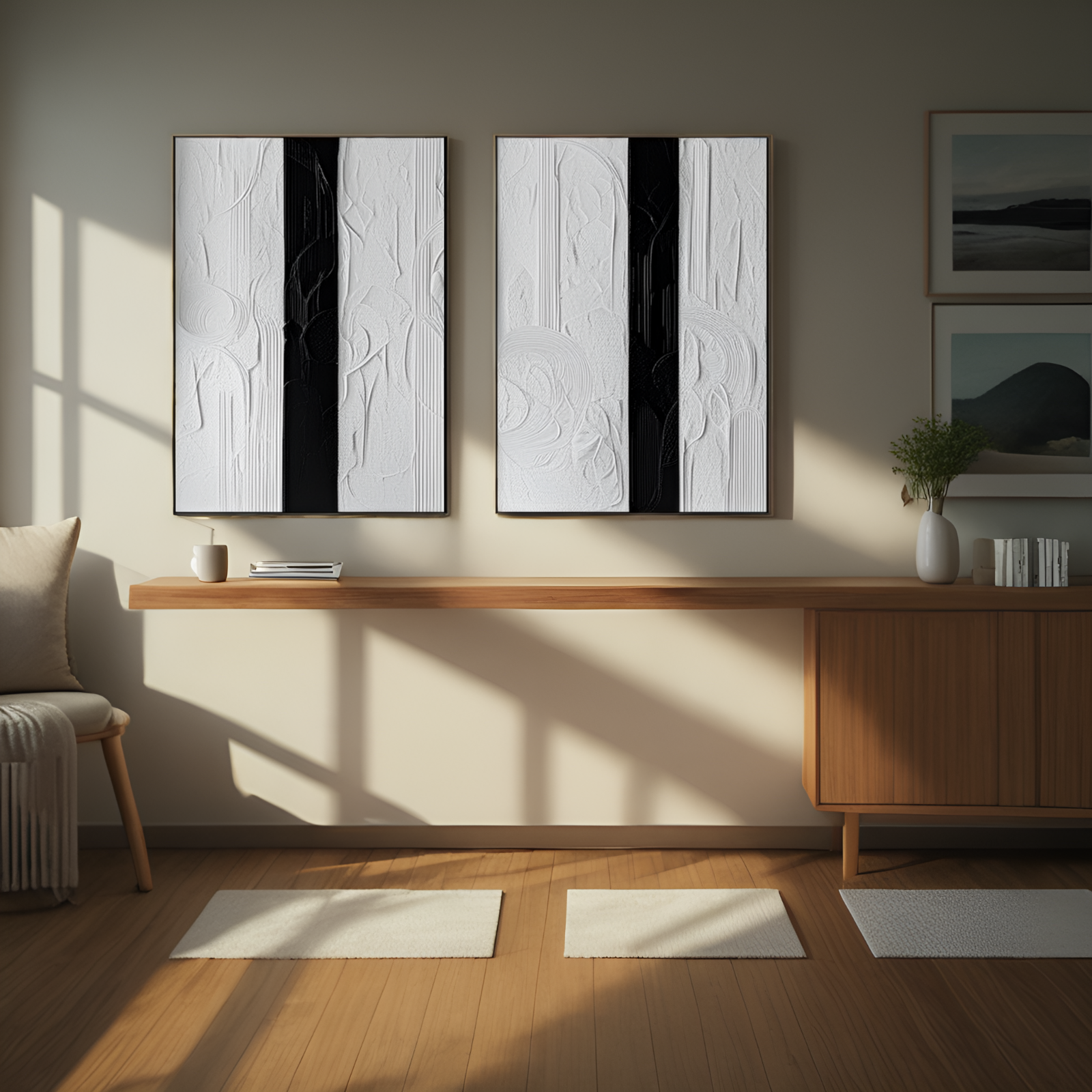 Contrast in Texture: The Interplay of Light and Shadow