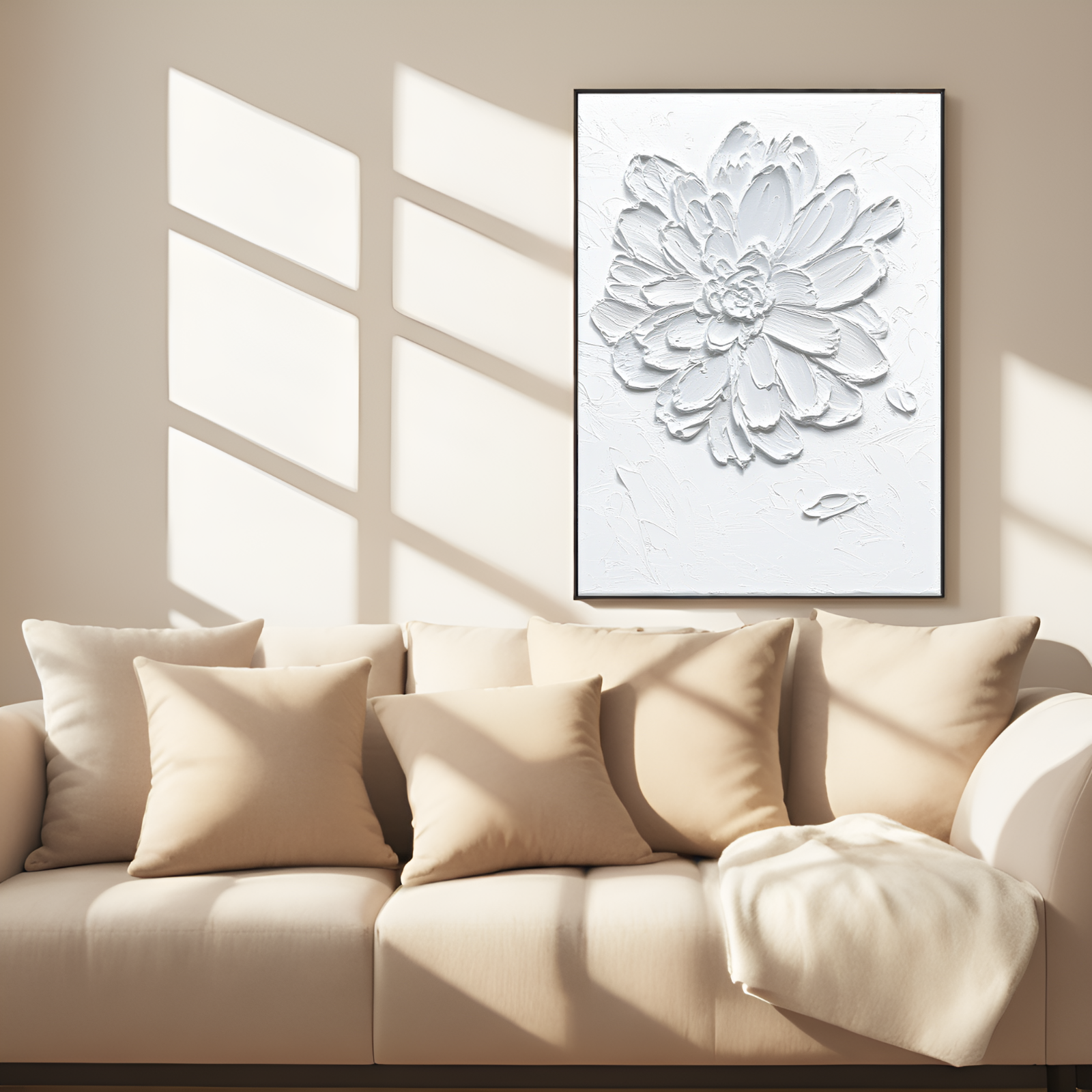 Blossom in Monochrome: The Textured White Flower