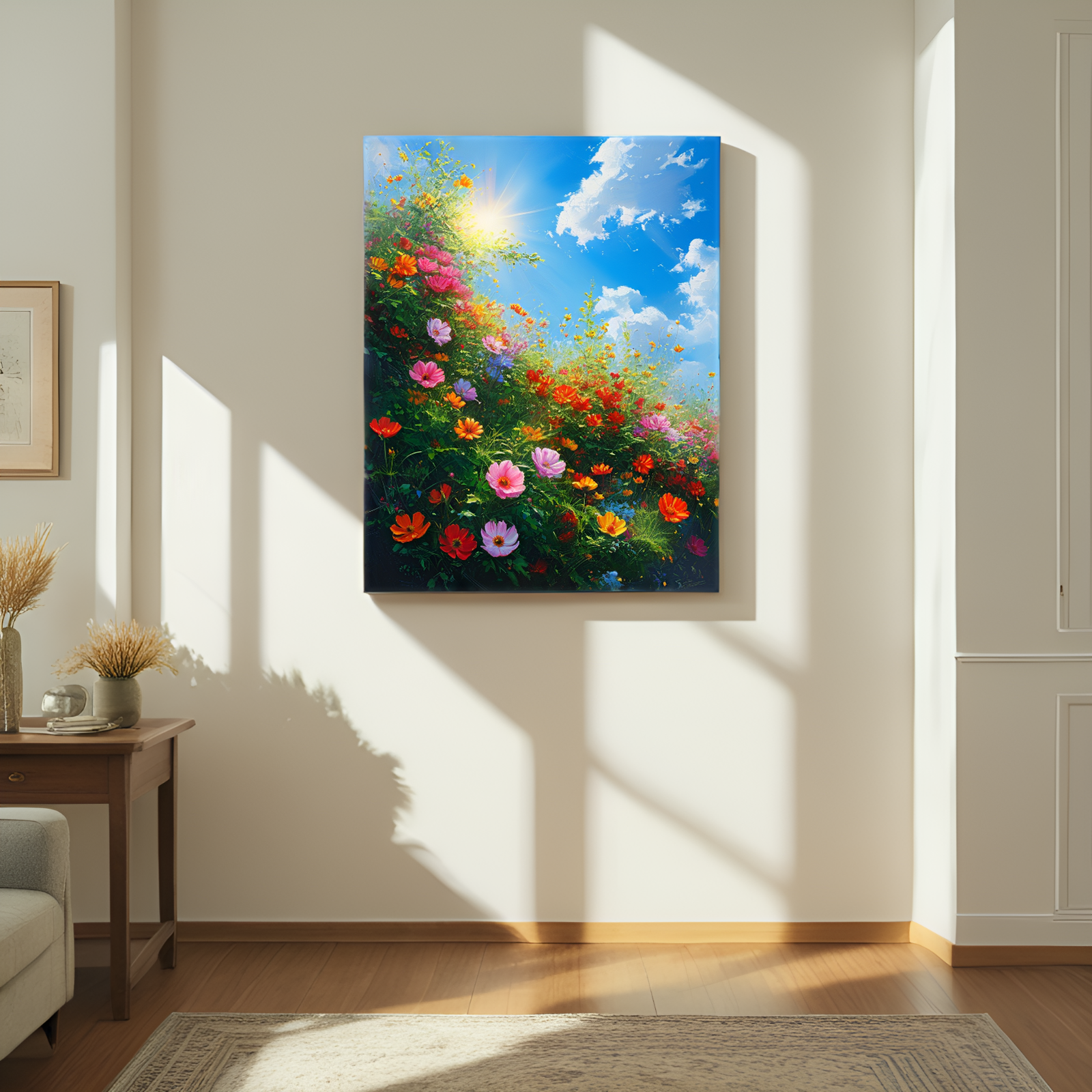 Sun - Kissed Flower Field: A Symphony of Colors