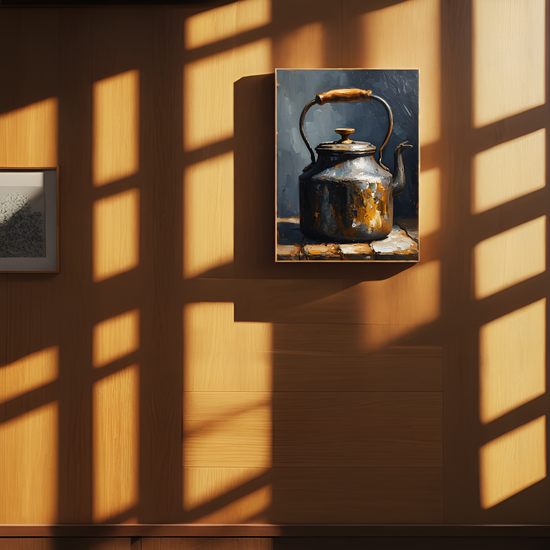 The Weathered Kettle: A Relic of Warmth