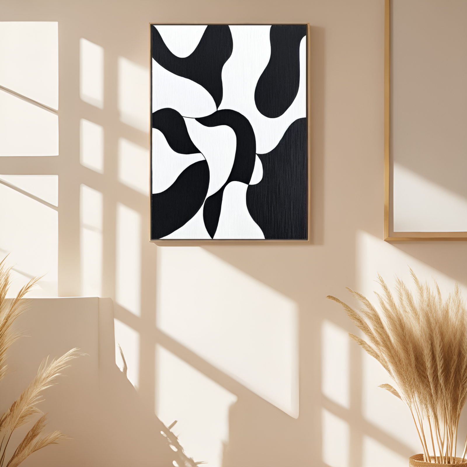Abstract Rhythms: The Interplay of Black and White Forms