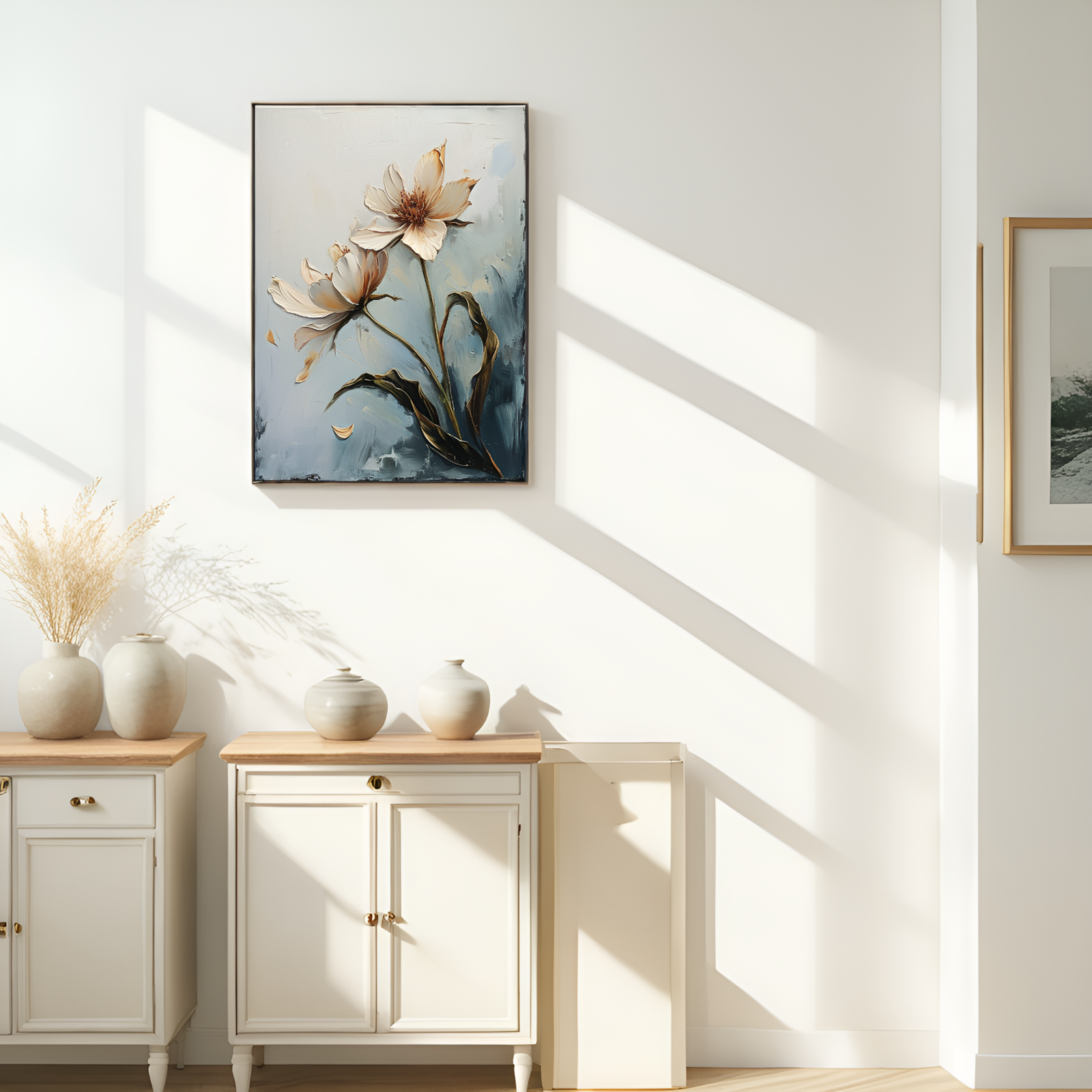 Ethereal Elegance: The Graceful Dance of Pale Blossoms
