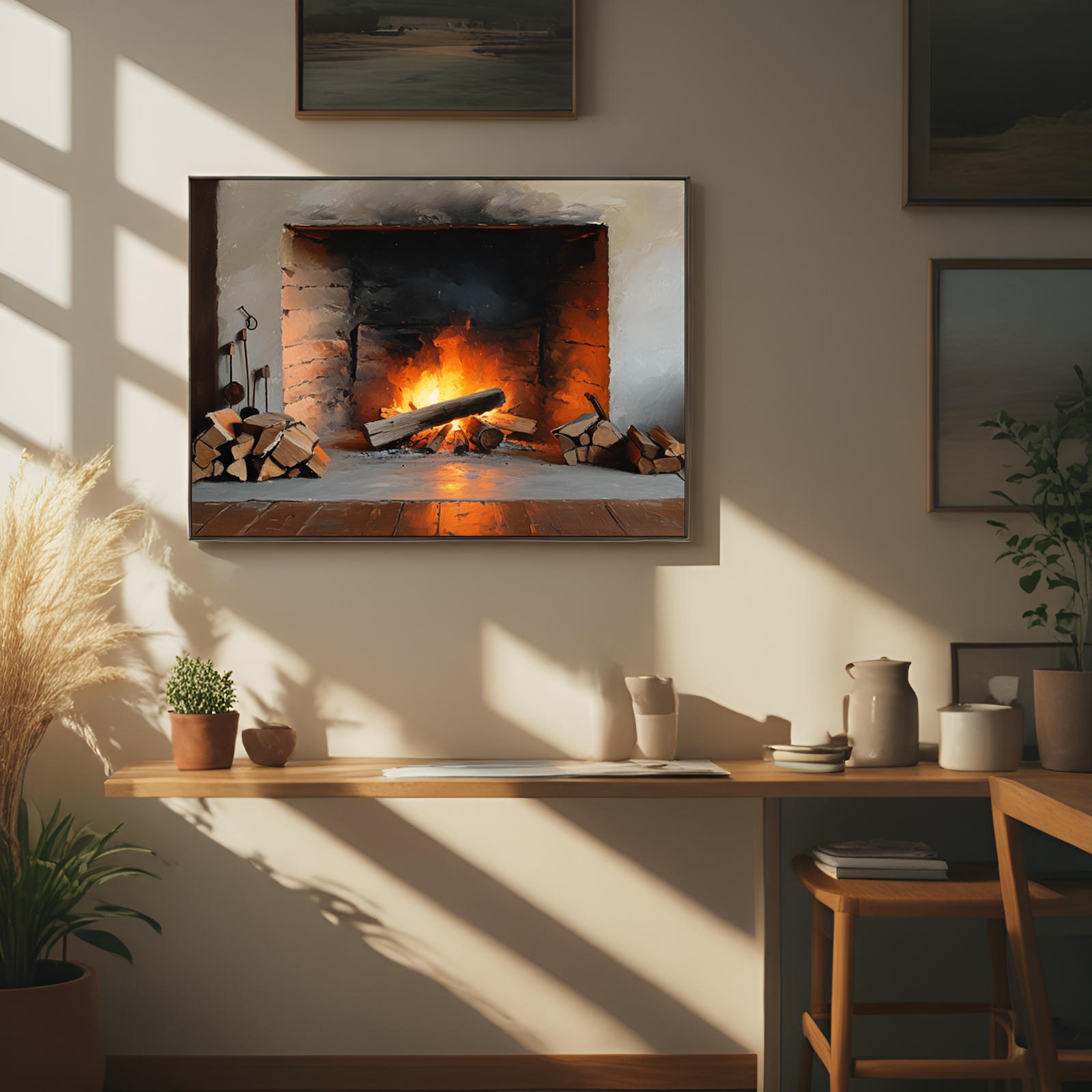 Blazing Warmth of the Hearth