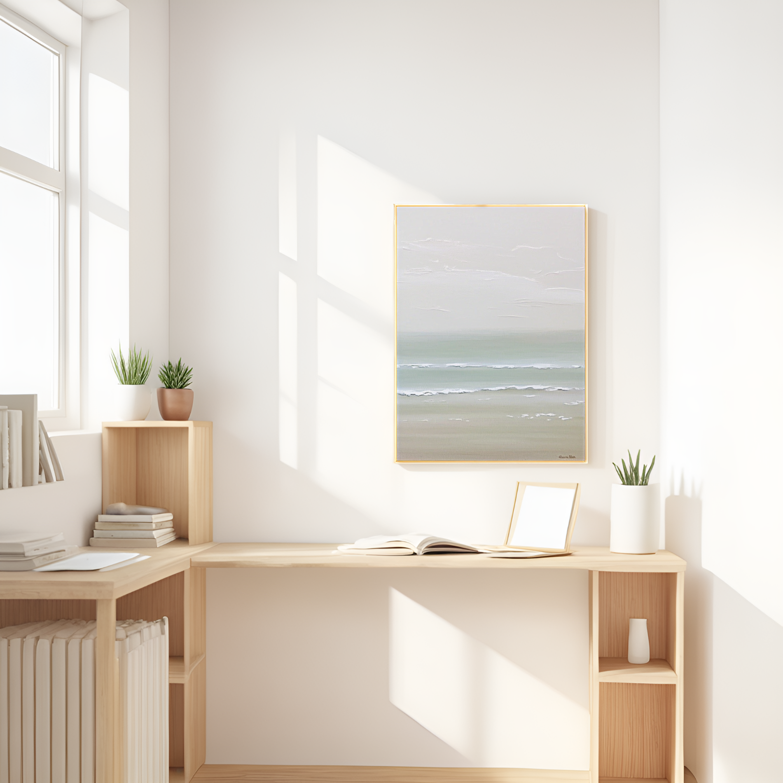 Serenity by the Shore: A Tranquil Seascape