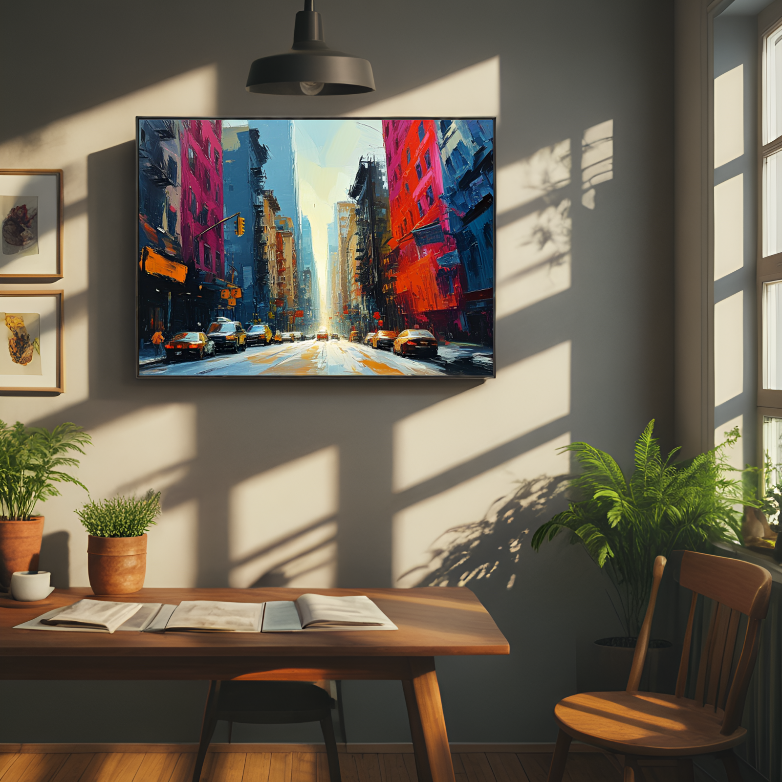 Sunlit City Street