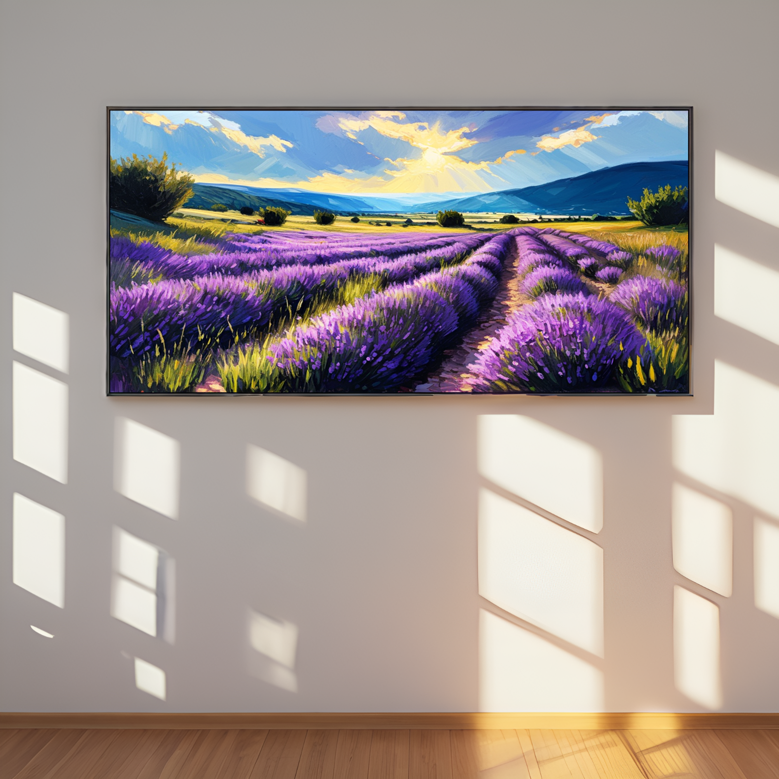 Sunlit Lavender Fields