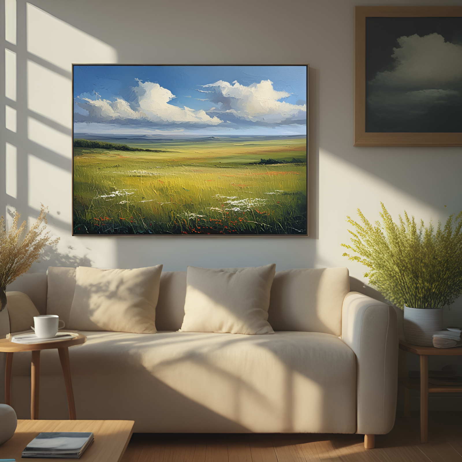Vast Prairie Under a Dramatic Sky