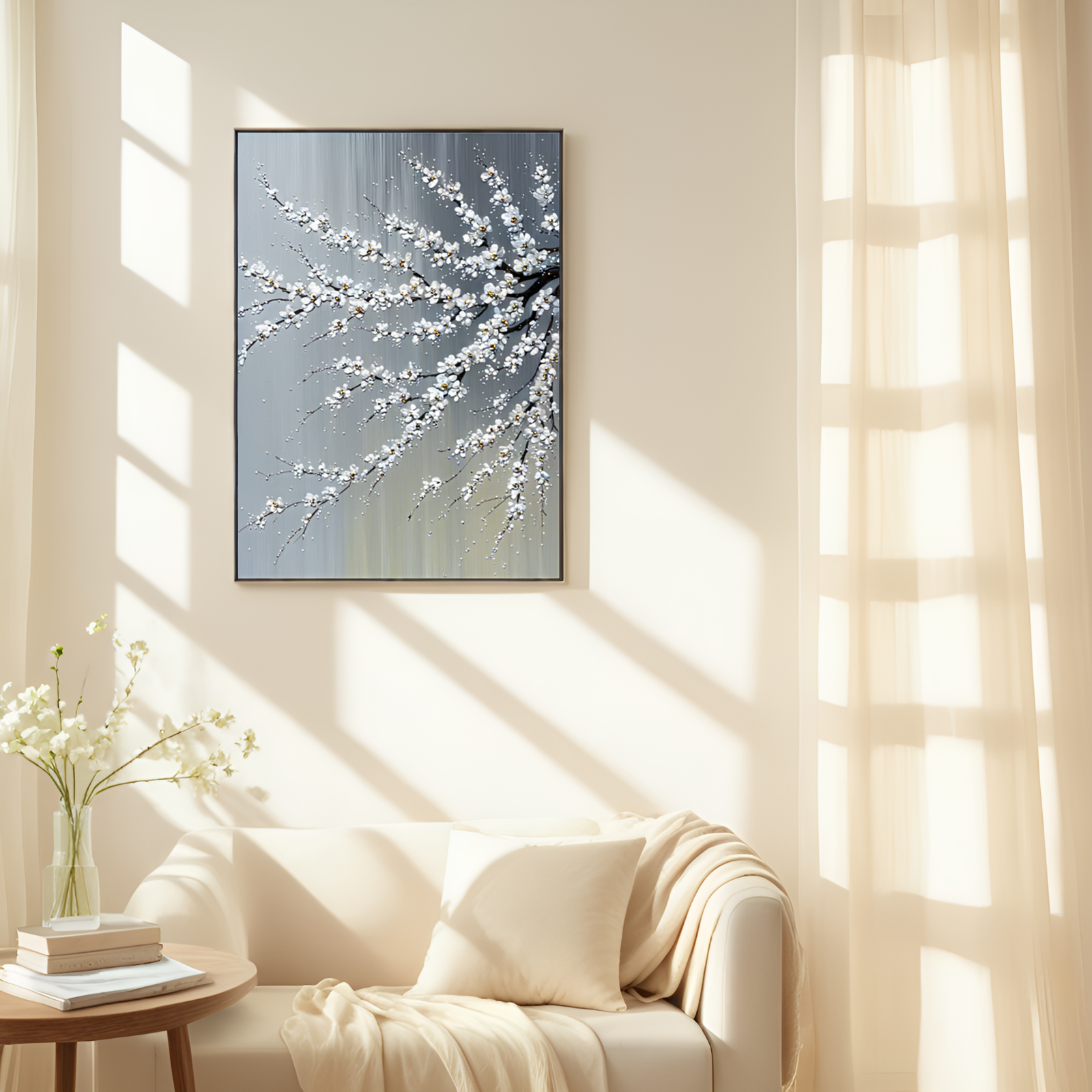 Blossoming Serenity: The Grace of Plum Branches
