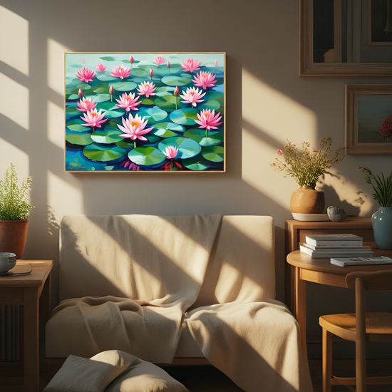 Enchanting Water Lily Pond