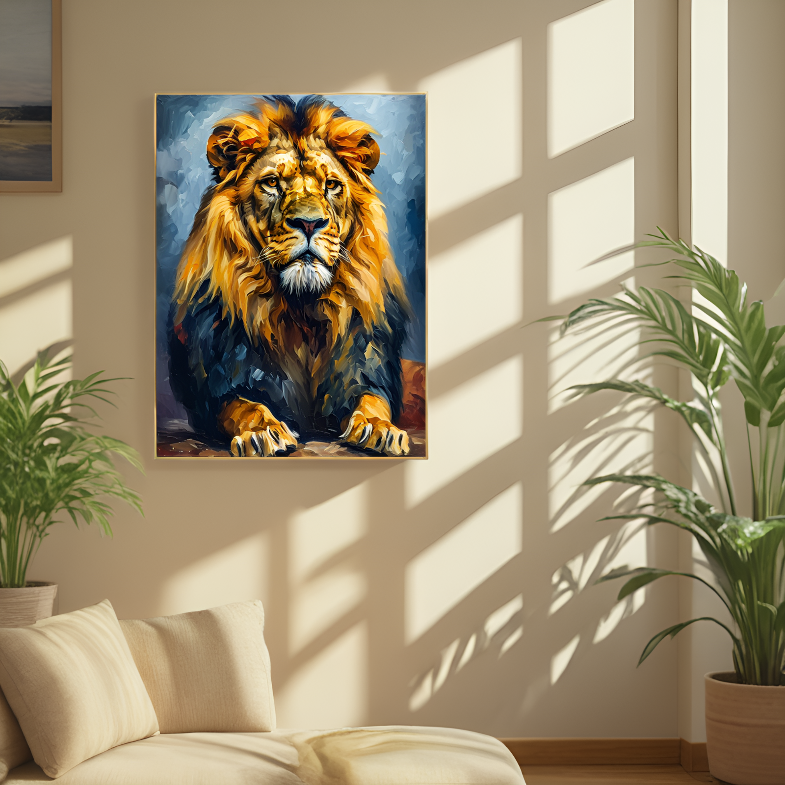 The Lion's Repose: Majesty in Stillness