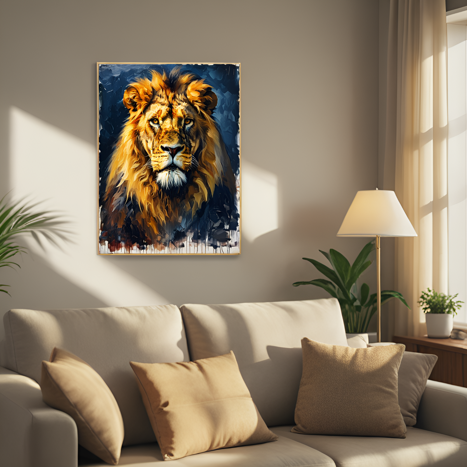 Regard royal : la majesté du lion 