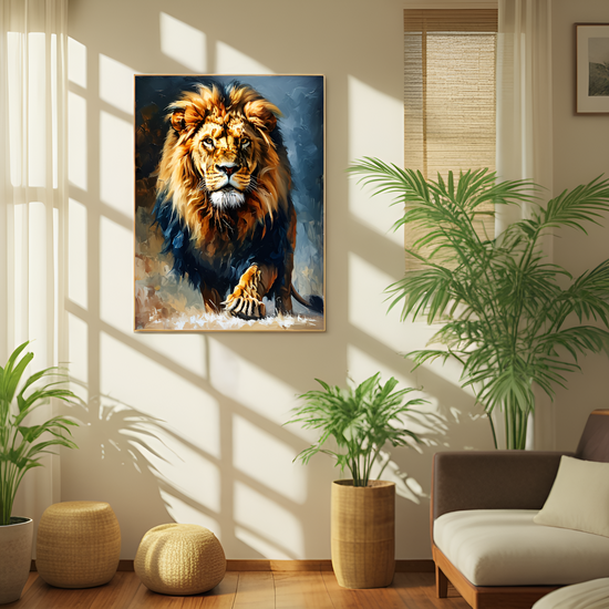 The Majestic Stride: King of the Savanna