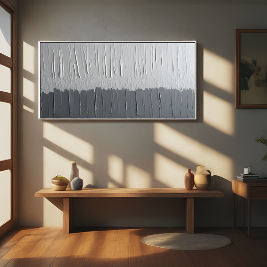Abstract Gray Tonal Painting