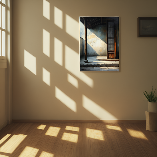 Echoes of Time in a Sun - Drenched Passageway