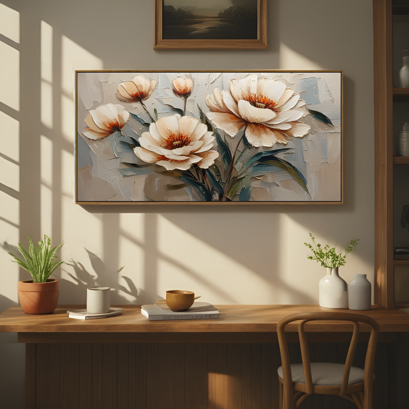 Still - life of Creamy Flowers