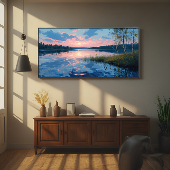 Serene Lake at Sunset