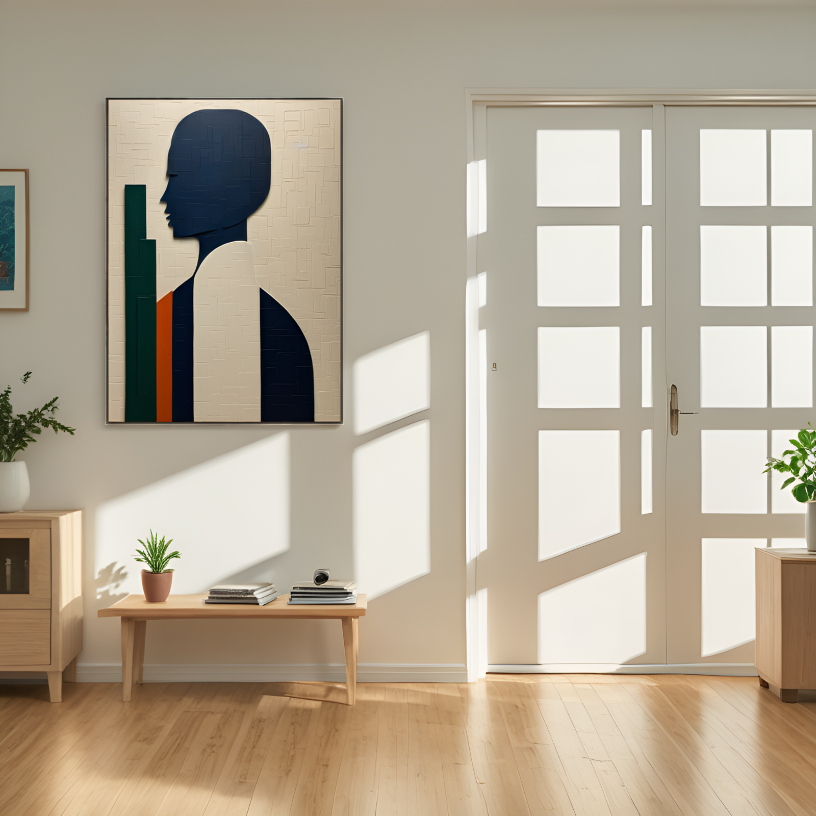 La silhouette mystérieuse : une fusion de forme et de couleur 