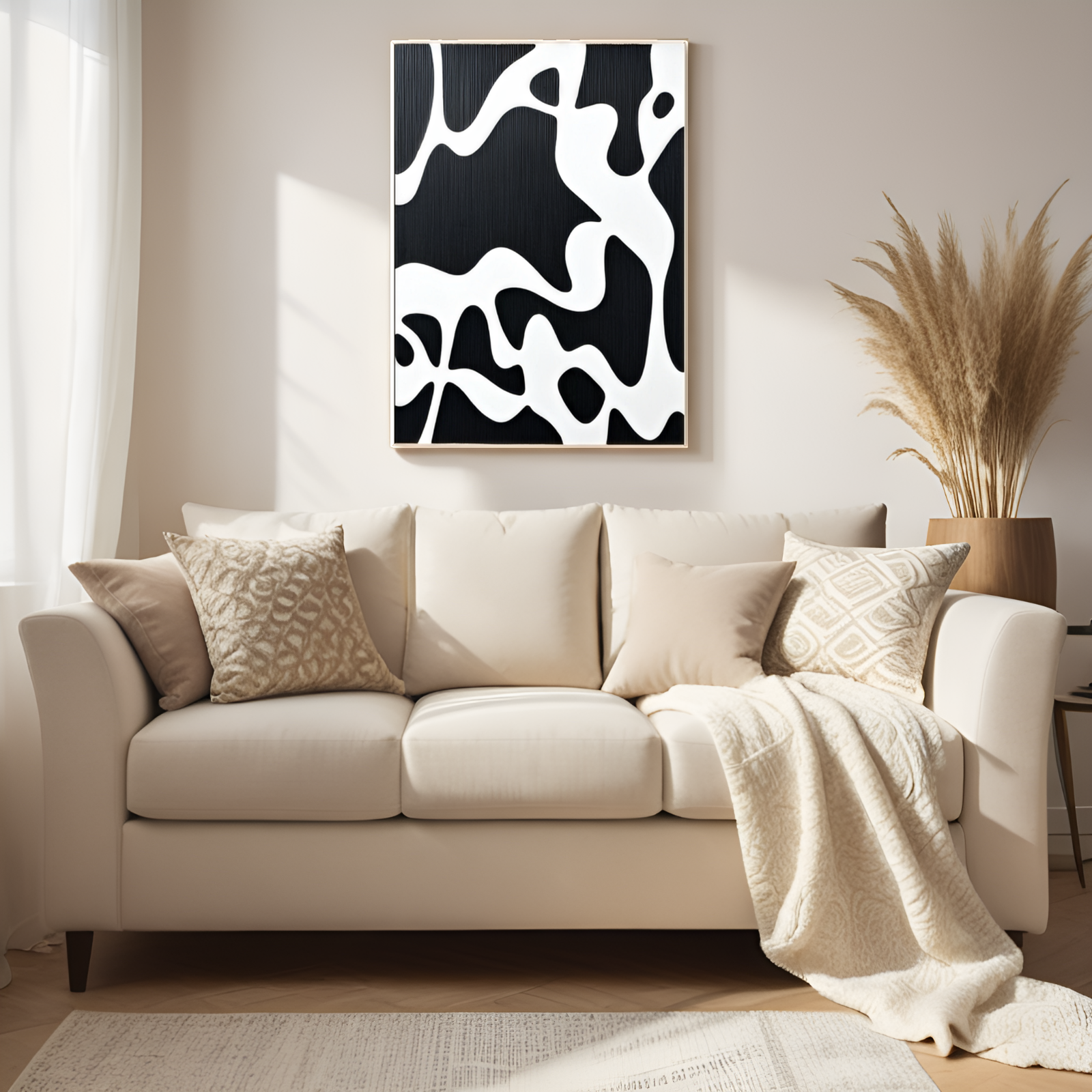 Abstract Meanderings: The Enigmatic Play of Black and White