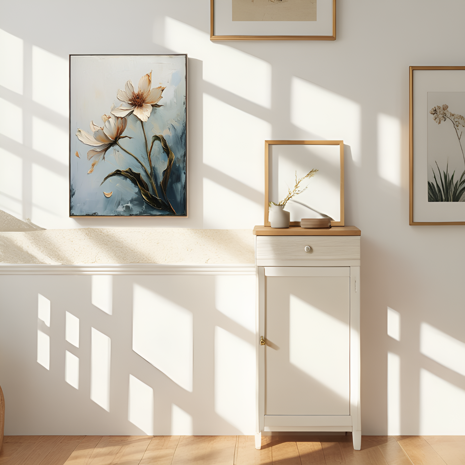 Ethereal Elegance: The Graceful Dance of Pale Blossoms