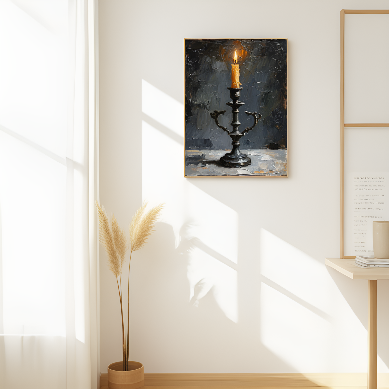 Flickering Hope: The Candle's Glow